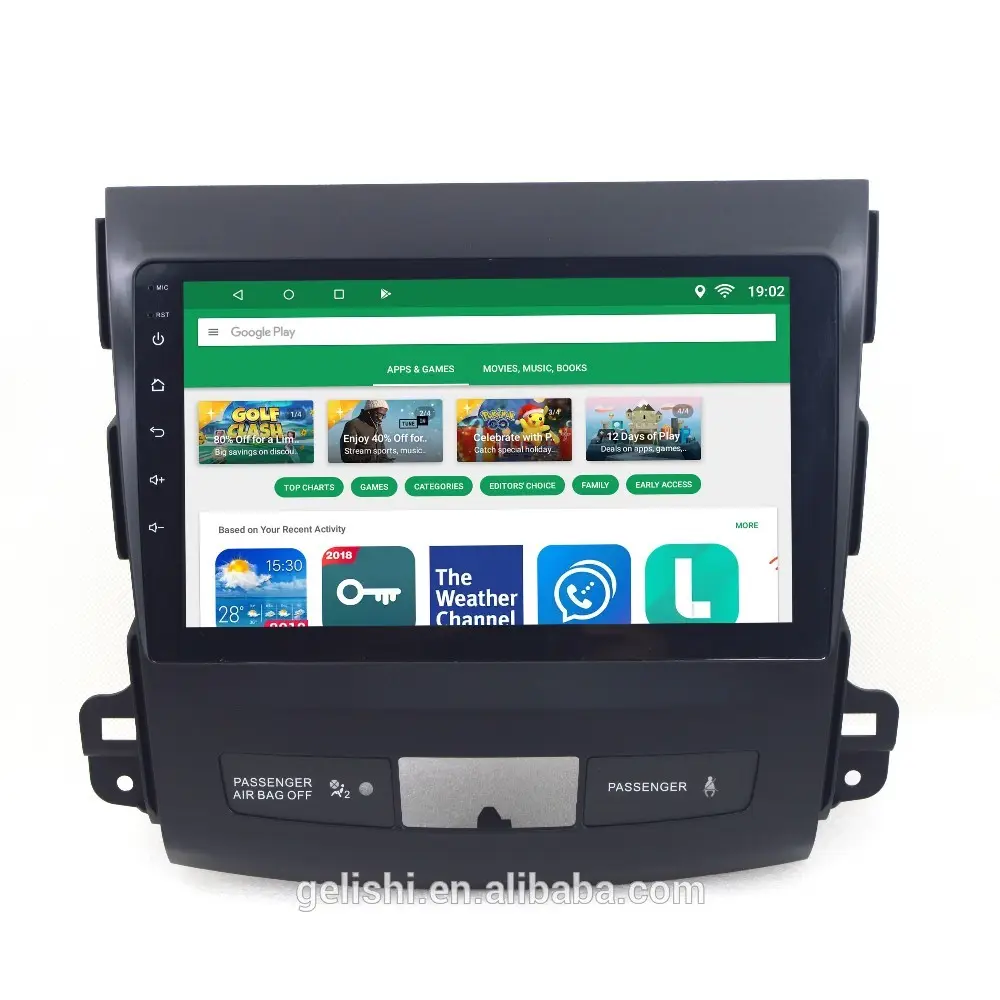 9 "Android Auto Radio Video Dvd-speler Voor Mitsubishi Outlander 2006-2012 Voor Peugeot 4007 Voor Citroen C-Crosser Gps Navigatie