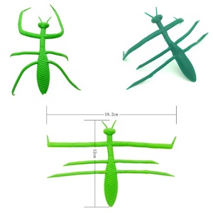 2 Pièces Décoratif en plastique souple Pliable Réutilisable de forme animale grenouille flamant mante singe lézard plante cravate support - Product Image 4