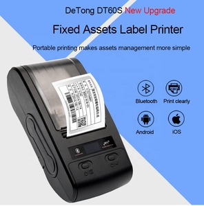 Detonger 300 Dpi DT60S Cầm Tay Di Động Máy In RFID Vật Nuôi Tag Máy In Công Nghiệp Máy In Chuyển Nhiệt - Product Image 5