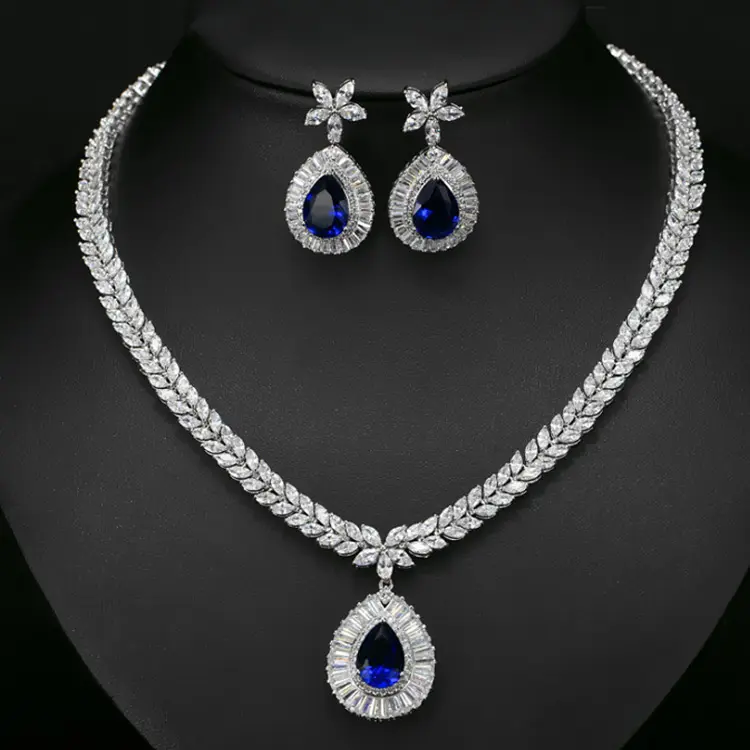 Hot sale fashion Moti jewelry set italian 925 silver plated jewelry sets