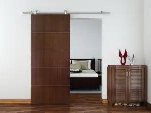 Estilo francês moderno madeira maciça celeiro porta painel/PVC porta/madeira deslizante celeiro porta