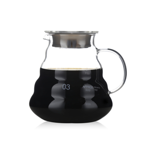 Set di caffettiera <span class=keywords><strong>in</strong></span> <span class=keywords><strong>vetro</strong></span> trasparente da 600ml da versare sopra la caffettiera <span class=keywords><strong>in</strong></span> <span class=keywords><strong>vetro</strong></span> <span class=keywords><strong>borosilicato</strong></span> - Product Image 3