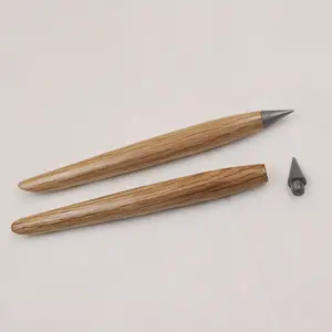 אקו Diy חדש עץ בת עיצובים אלגנטי Inkless עט עיפרון שכותב לנצח אינסופי עט עם פאוץ