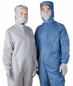 Bata de poliéster ESD para personal y trabajadores de salas limpias - Product Image 1