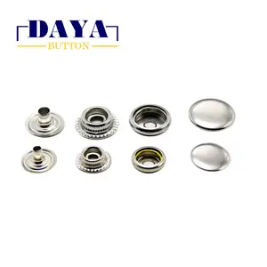 Factory Wholesale Nickel Color 15mm Iron Snap Metal Button For Clothes