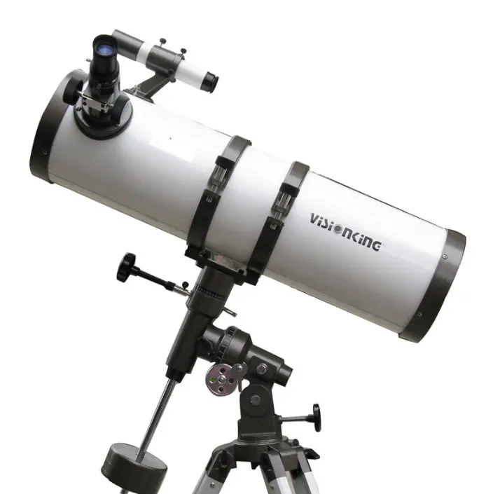Visioking telescópio astronômico 150/750mm, reflexão monocular 150x, montagem de newtoniano equatorial com motorista automático