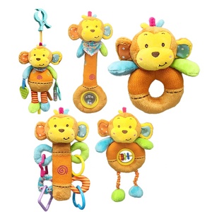EN-71 & ASTM 테스트 통과 슈퍼 소프트 딸랑이 테디 베어 아기 소녀 플러시 장난감 - Product Image 1