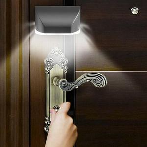 2 حزمة 1 * AA بطارية تعمل PIR الأشعة تحت الحمراء لاسلكية مستشعر تلقائي كاشف حركة 4LED الباب ثقب المفتاح ضوء مقبض باب جانبي بفتحة رئيسية/قفل الباب - Product Image 6