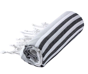 Wholesale 100% Cotton Tassel Peshtemal <strong>Hamman</strong> Fouta Turkish Beach <strong>Towel</strong> Hot Colorful Stripe Disposable Compressed for Home Use - Product Image 1