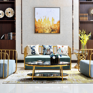 Elegante sofá <span class=keywords><strong>madern</strong></span> muebles de diseño para bar personalizar marco de acero inoxidable cómodo sofá silla - Product Image 1