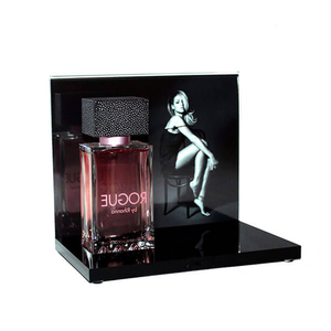 Vàng gương truy cập Acrylic hiển thị đứng màu đen chăm sóc da bảng Showcase <span class=keywords><strong>bespoke</strong></span> persepx mỹ phẩm hiển thị chủ - Product Image 6