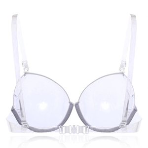 Moda <span class=keywords><strong>trasparente</strong></span> <span class=keywords><strong>Push</strong></span> <span class=keywords><strong>up</strong></span> cinturino reggiseno invisibile reggiseno donna con ferretto nuovo - Product Image 5