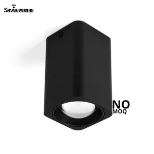 Оптовые продажи алюминиевый квадратный даунлайт-Потолочный светодиодный светильник Savia, алюминиевый квадратный Точечный светильник, 12 Вт, COB, для гостиниц, гостиной, коридора