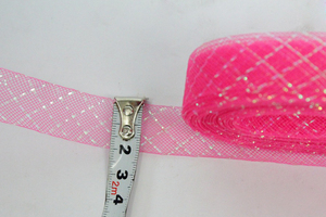 Tissu en organza métallique à poils de cheval, maille de crinoline, tresse de crinoline pour la fabrication de coiffures, 2 cm/3 cm/4,<span class=keywords><strong>5</strong></span> cm/7 cm/12 cm/16 cm - Product Image 4