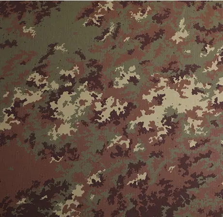 อิตาลี Militairy Camouflage ผ้า Ripstop ป้องกันการฉีกขาดกันน้ำ220GMS สำหรับทหาร Uniforms Custom Made