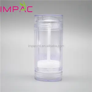 Di rotazione twist-up clear rotonda deodorante stick contenitore di imballaggio 30g