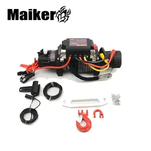 Cabrestante eléctrico de nailon, 12000lbs, para Jeep Wrangler JK, piezas de 12v, tuneado automático