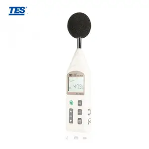 Medidor de nível de som digital portátil, teste de 30db a 130dbd, TES-1357