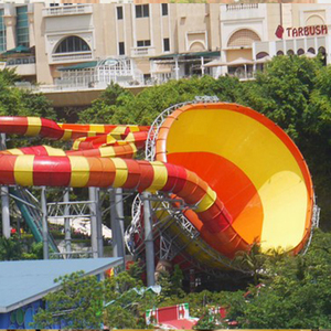 Tuyau D'acier de fiber de verre <span class=keywords><strong>Grand</strong></span> Cyclone Glissière D'eau/Extérieur Adulte Toboggans Équipement - Product Image 3