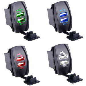 Essager — <span class=keywords><strong>adaptateur</strong></span> électrique de chargeur de <span class=keywords><strong>voiture</strong></span> à double ports <span class=keywords><strong>USB</strong></span>, 12/24 V 3,1 a, universel, double prise - Product Image 3