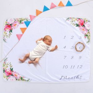 Venta caliente super suave multipropósito de franela manta del bebé hito - Product Image 1