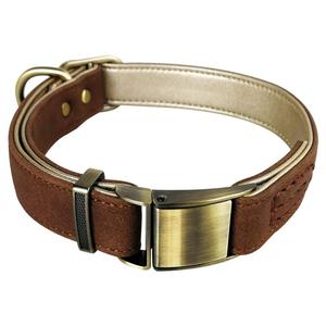 Toptan OEM Üretimi, Temel Klasik Lüks Yastıklı deri köpek tasması hızlı serbest bırakma Emniyet kemeri Tokası - Product Image 2