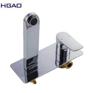 Diseño <span class=keywords><strong>moderno</strong></span> sola manija cromo Chapado en oculta montado en la pared de la cuenca del grifo - Product Image 4