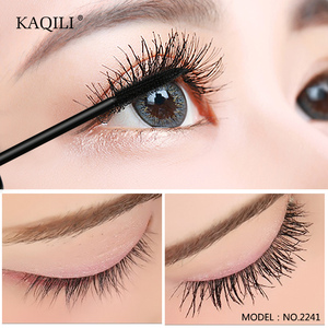 KAQILI เครื่องสำอางความงามทำเองดีสีดำเองฉลากมาสคาร่าสีดำ