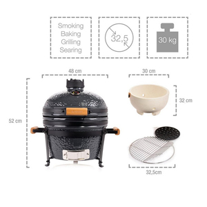 Multi-fonction 16 Pouces Min Max Auplex Top Kamado En Céramique oeuf Grill coréen barbecue à <span class=keywords><strong>charbon</strong></span> de bois - Product Image 6