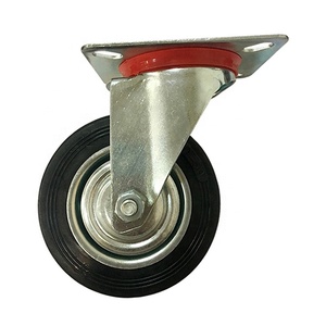 Roda resistente de borracha do núcleo do aço do rolamento do rolo da alta qualidade