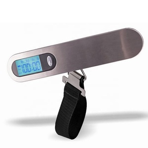 स्टेनलेस स्टील पोर्टेबल सूटकेस वजन पैमाने, हुक के साथ यात्रा सामान वजन पैमाने, या यात्रियों के पैमाने के लिए मजबूत पट्टियाँ - Product Image 5