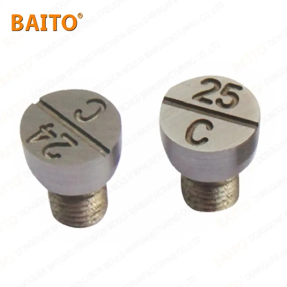 HASCO estándar sello de fecha de tornillo fundición a presión fecha marcada pin molde fecha sello Pin