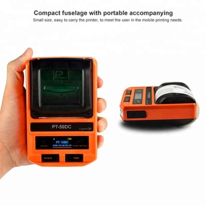 PUTY PT-50DC เครื่องพิมพ์ฉลากความร้อนแบบพกพาขนาดเล็กสะดวกในร่มพร้อมสินค้าในสต็อกเครื่องสแกนบาร์โค้ดเคลื่อนที่สไตล์สี - Product Image 5