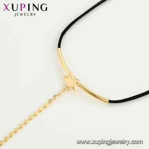 00739 و Xuping أزياء بسيطة تصميم الذهب قلادة ، جديد وصول النمط الغربي عقد شوكر - Product Image 4
