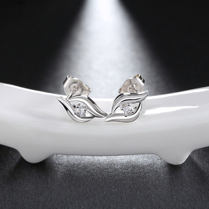 OSDE38 Boucles <span class=keywords><strong>D</strong></span>'oreilles Zircon Cubique <span class=keywords><strong>Clous</strong></span> En Argent Sterling - Product Image 5