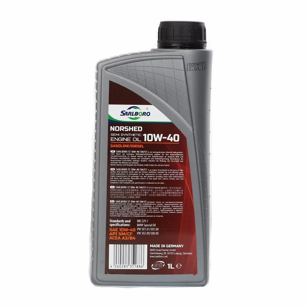Sarlboro brand Norshed german lubricants Full Synthetic lubricating oil 5W-50 fuel additive lubricant additives