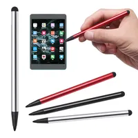 2in1 Double-End Tabletten Screen Schrijven Pennen Elektronica Capacitieve Pen Universele Stylus Voor Samsung Tablet Telefoon