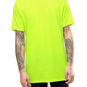 OEM en gros de haute qualité <span class=keywords><strong>o</strong></span> cou à manches courtes blanc fluorescence hommes t-shirt - Product Image 1