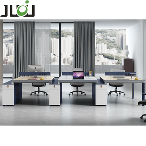 Muebles JUOU, Partición de oficina moderna, 2 personas, 4 personas, 6 personas, estación de trabajo de oficina, escritorio de trabajo para el personal - Product Image 3