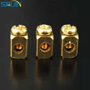 Small Brass Earth Screw Terminal Block For South America Switch Socket