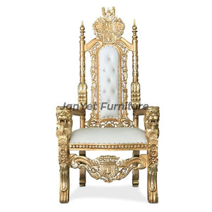 Discount High Back Carved Solid Wood Cheap Pink Throne <strong>Chair</strong>