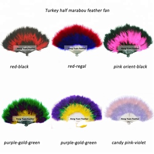 Mardi gras <span class=keywords><strong>Plume</strong></span> décoratif Ventilateur de Main pour <span class=keywords><strong>la</strong></span> danse - Product Image 3