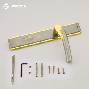 Dold lado níquel cepillado accesorios de la puerta de hardware moderno de madera maciza puerta - Product Image 1