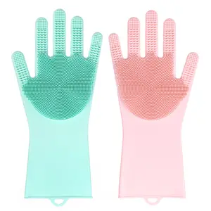Silicone Magic Glove For Dishwashing, Latex Free Dishwashing Glove, Silicone Dishwashing Gloves