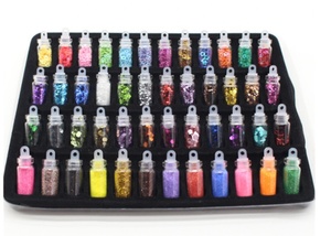 FAI DA TE 48pcs Paillette/Scintillio di Riempimento Chiaro/Soffici Polimero Melma Accessori Decorazione Giocattoli Per Bambini Regalo di Fascini Lizun <span class=keywords><strong>Slime</strong></span> forniture di <span class=keywords><strong>Kit</strong></span> - Product Image 5