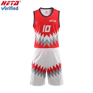 Fabrikant nieuwe model dye sublimatie basketbal uniform custom met uw eigen ontwerp basketbal jersey