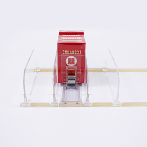 Personnalisé clair présentoir de supermarché en plastique réglable poussoir et diviseur d'étagère avec bande adhésive pour la <span class=keywords><strong>cigarette</strong></span> - Product Image 3