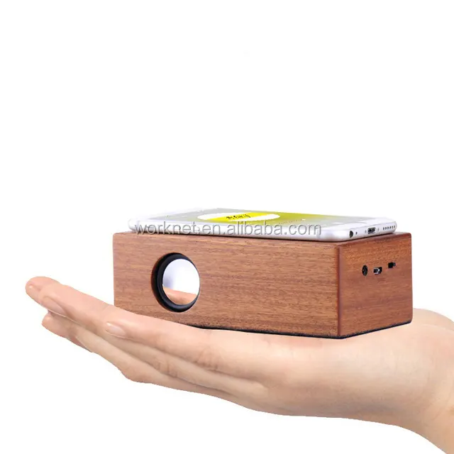Eco-friendly Wood Gift Mutual Wood Induction Speaker Eco-friendly Natural Wood Induction Wireless BT Speaker