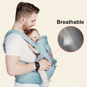 Doux allo <span class=keywords><strong>ergo</strong></span> respirant coton adulte bébé voyage système wrap transporteur avec siège - Product Image 2