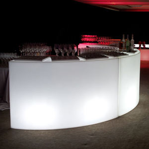 Batang Semi Bulat Plexi Putih 6 Kaki dengan Lampu Led - Product Image 2